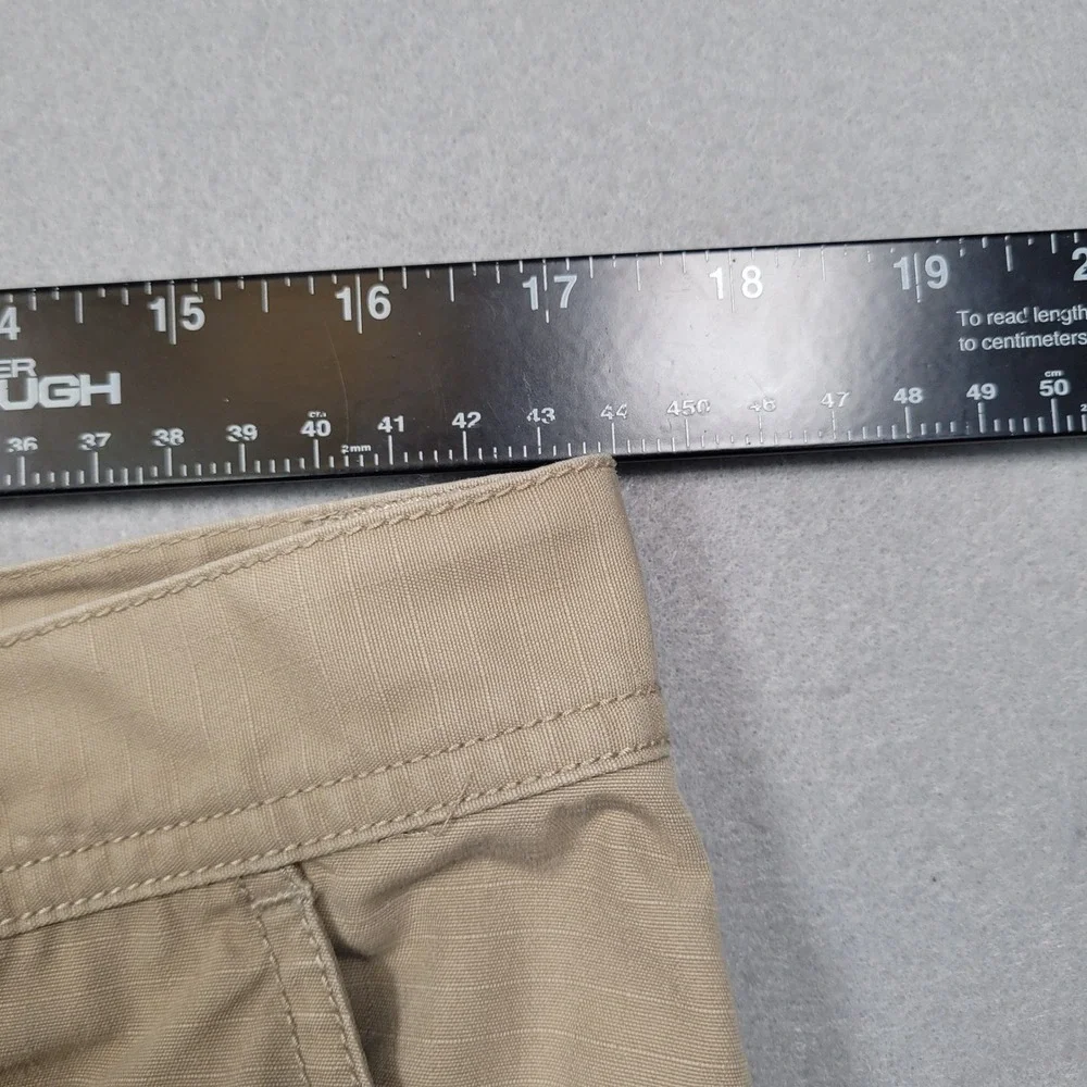 The North Face Mens Cargo Shorts Khaki Tan Ripstop Hiking Outdoor Size 36